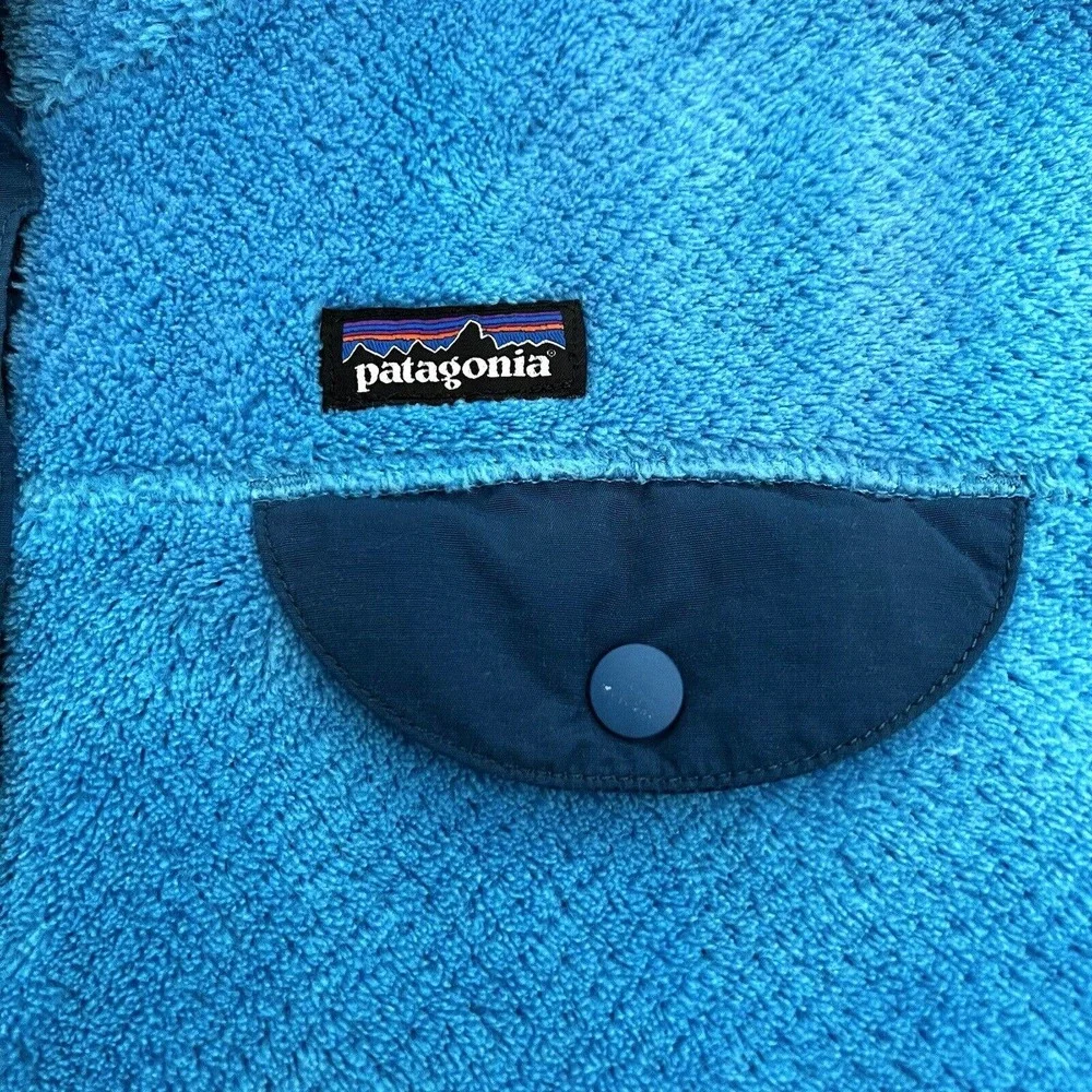 Patagonia Girl Ultramarine Electron Blue X-Dye Retool Snap T Fleece Jacket XXL
